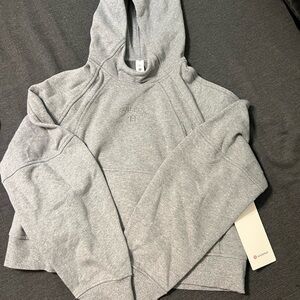 Scuba Oversized Hoodie Gray Sweatshirt